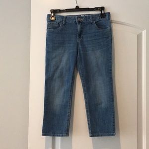 Girls denim capris